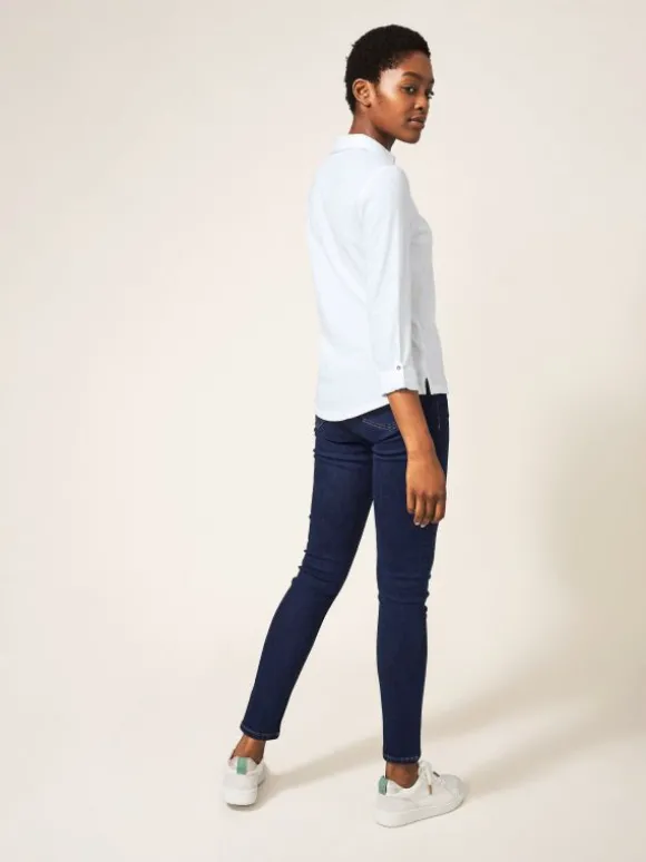 Annie Jersey Shirt in BRILLIANT WHITE