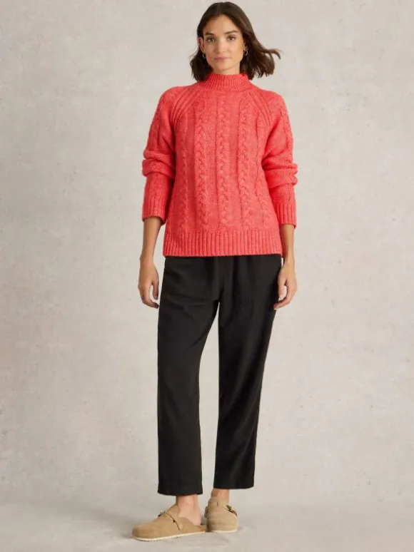 CLEO JUMPER in MID CORAL