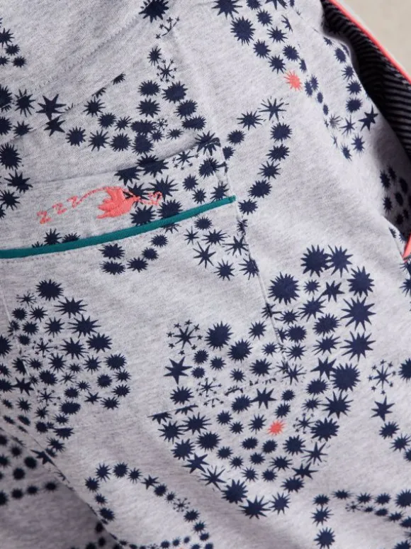 Fern Jersey PJ Bottom in GREY PRINT