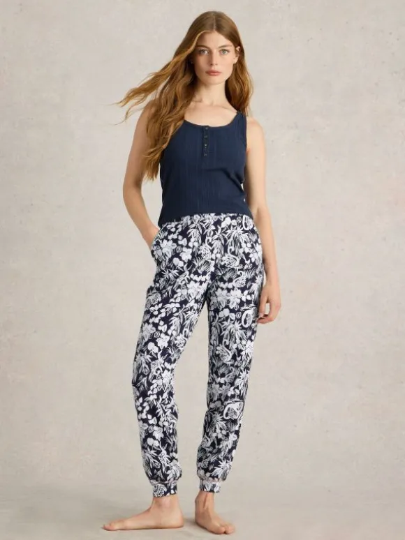 Freya Jersey PJ Jogger in NAVY PRINT