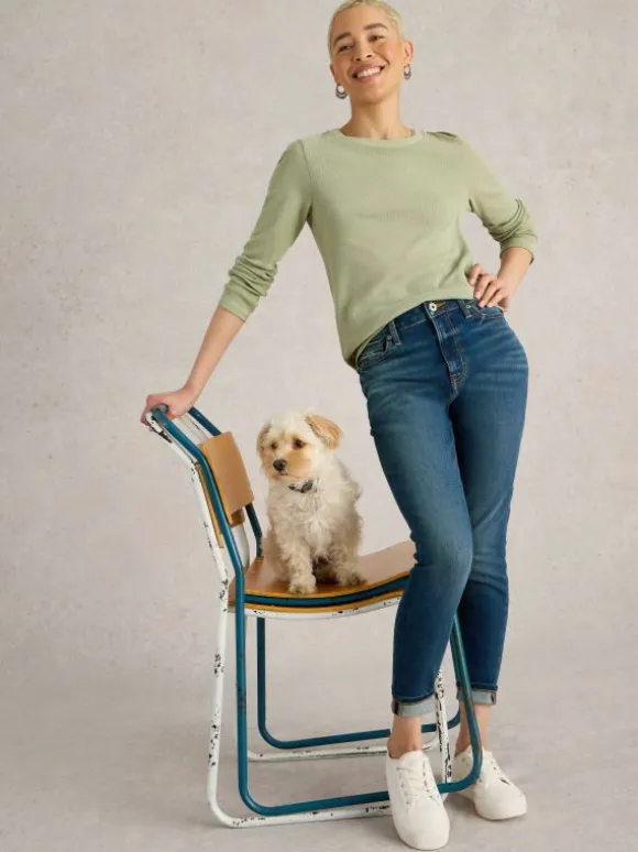 Holly Skinny Jean in MID DENIM