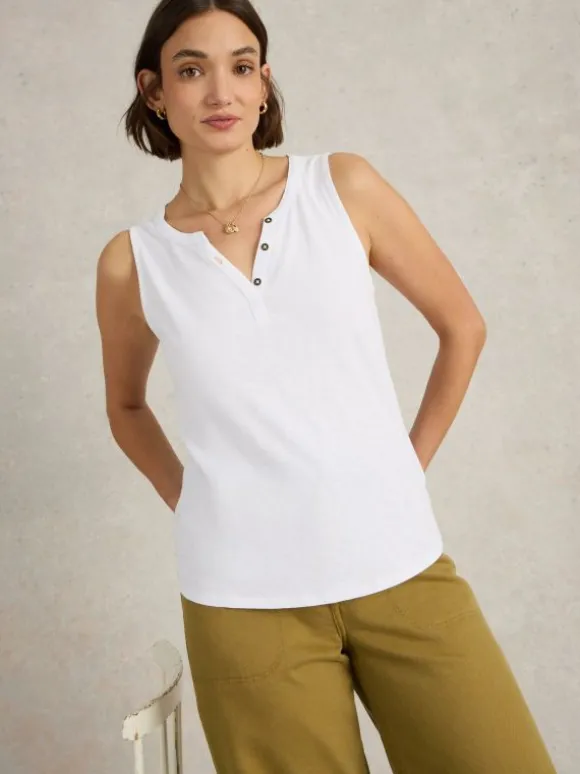 LOLA VEST in BRILLIANT WHITE