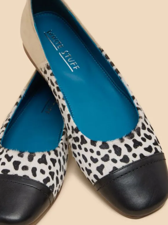 loral_leather_ballet_pump_2.webp Loral Leather Ballet Pump in NATURAL MULTI