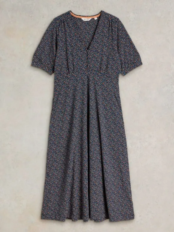 megan_v_neck_jersey_midi__3.webp Megan V Neck Jersey Midi Dress in NAVY PRINT