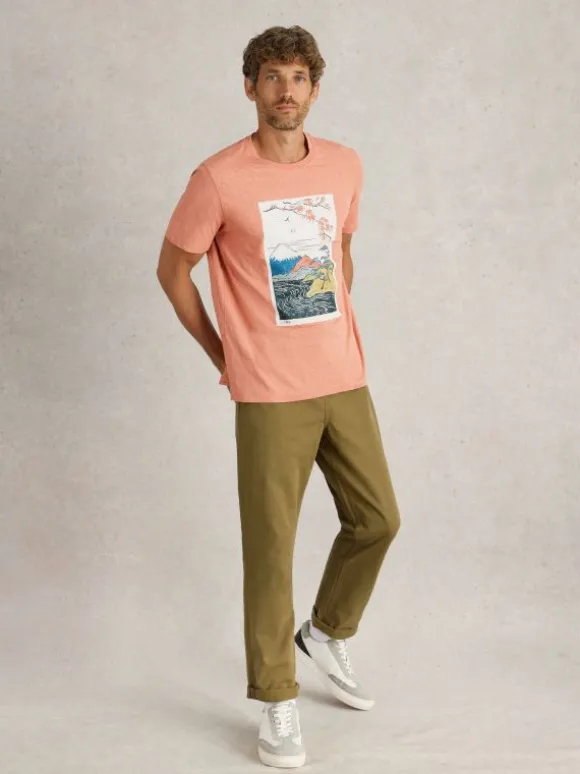 Mountain Graphic Tee in PINK PRINT