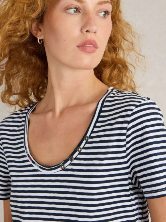 NADIA TEE in WHITE MULTI