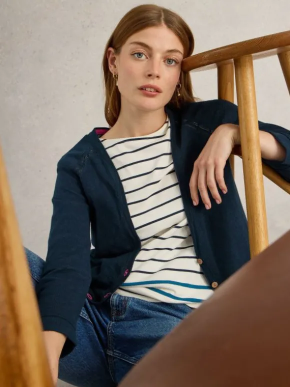 NARIA CARDI in DARK NAVY