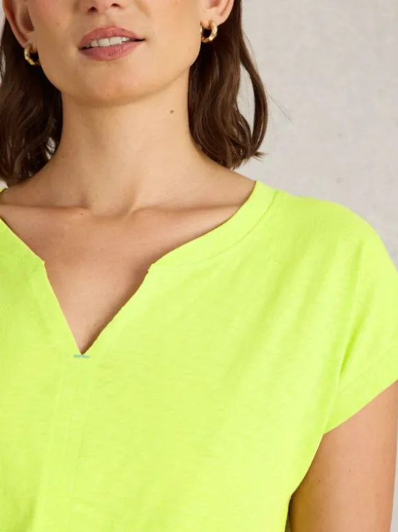 nelly_notch_neck_short_sl_1-1.webp NELLY NOTCH NECK SHORT SLEEVE TEE in BRIGHT YELLOW