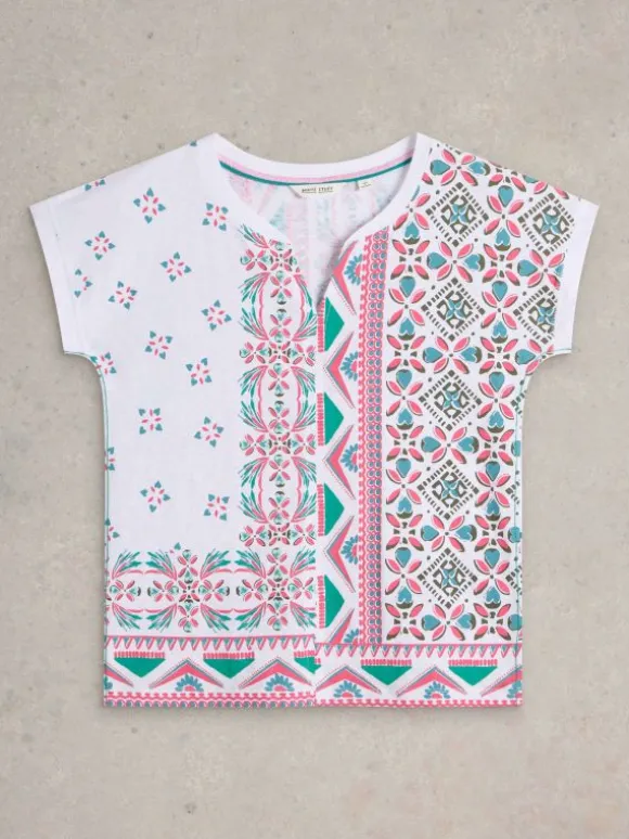 nelly_notch_neck_short_sl_3-6.webp NELLY NOTCH NECK SHORT SLEEVE TEE in WHITE PRINT