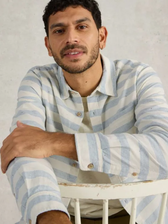 Neppy Stripe Shirt in WHITE MULTI