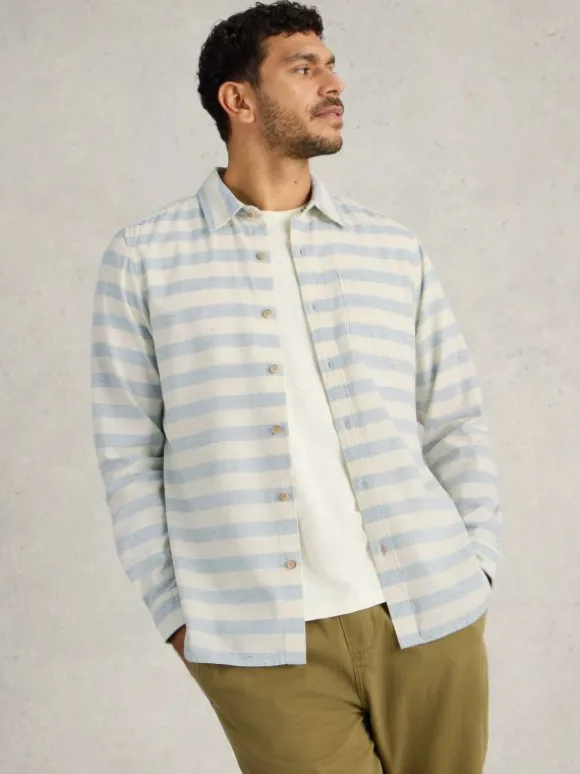 Neppy Stripe Shirt in WHITE MULTI