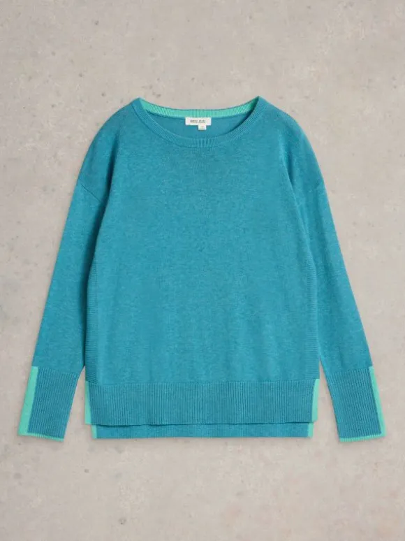 olive_long_sleeve_jumper__3.webp OLIVE LONG SLEEVE JUMPER in MID BLUE