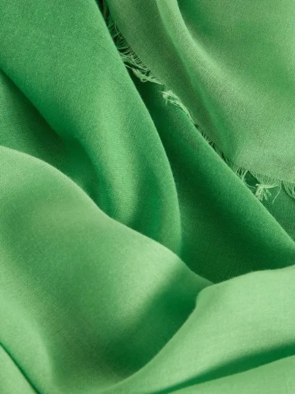 Oversized Penny Plain Scarf in BRIGHT GREEN