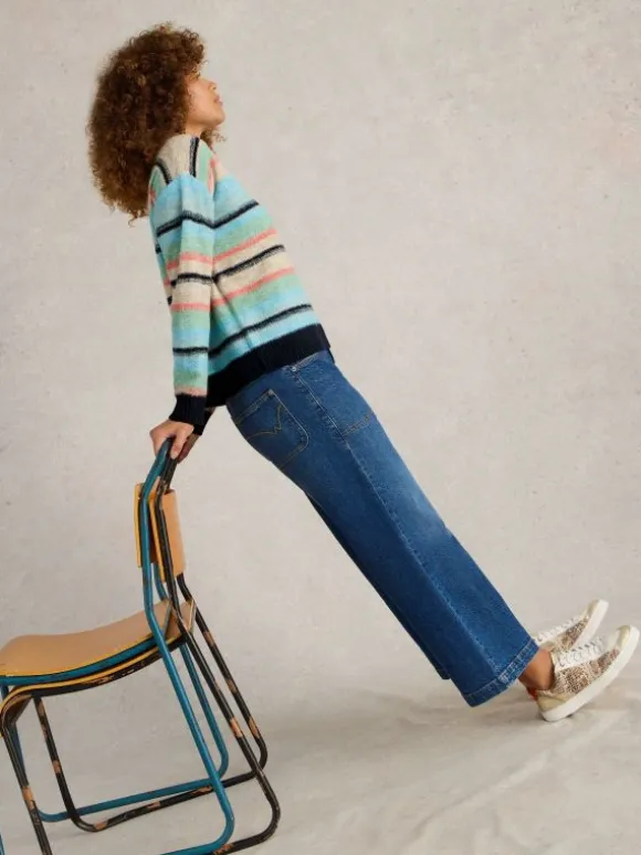 PALERMO STRIPE JUMPER in BLUE MULTI