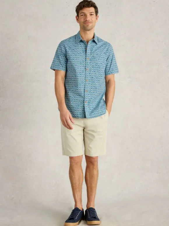 Ramen Bowl Printed Shirt in BLUE PRINT