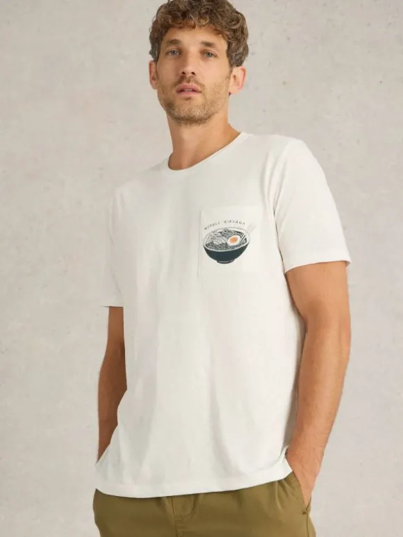 Ramen Graphic Tee in WHITE PRINT