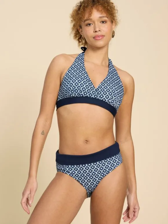 Reversible Fold Down Bottom in NAVY MULTI