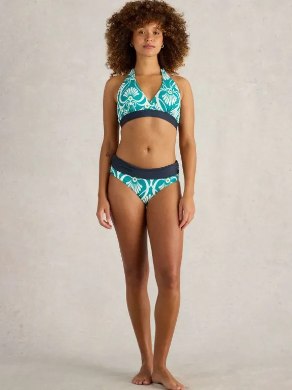 Reversible Sunshine Bikini Top in BLUE PRINT