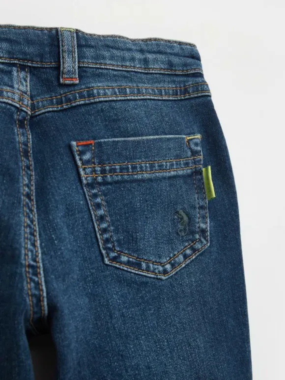 River Rib Repair Jean in DEEP BLUE