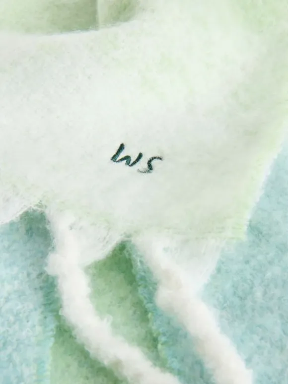 Shelly Brushed Scarf in BLUE MULTI