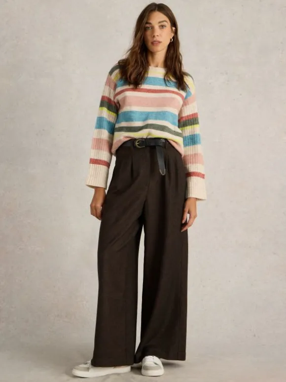 SOPHIA CREW NECK JUMPER in NATURAL MULTI