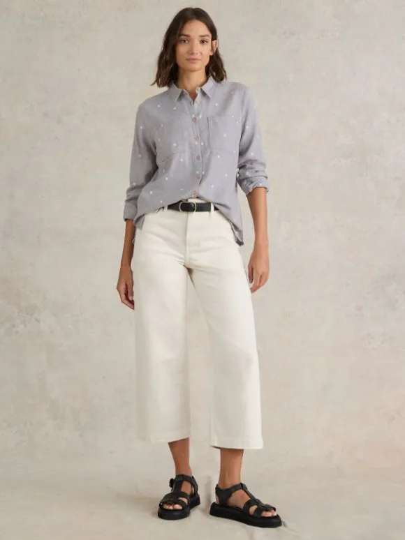 Sophie Organic Cotton Shirt in GREY MULTI