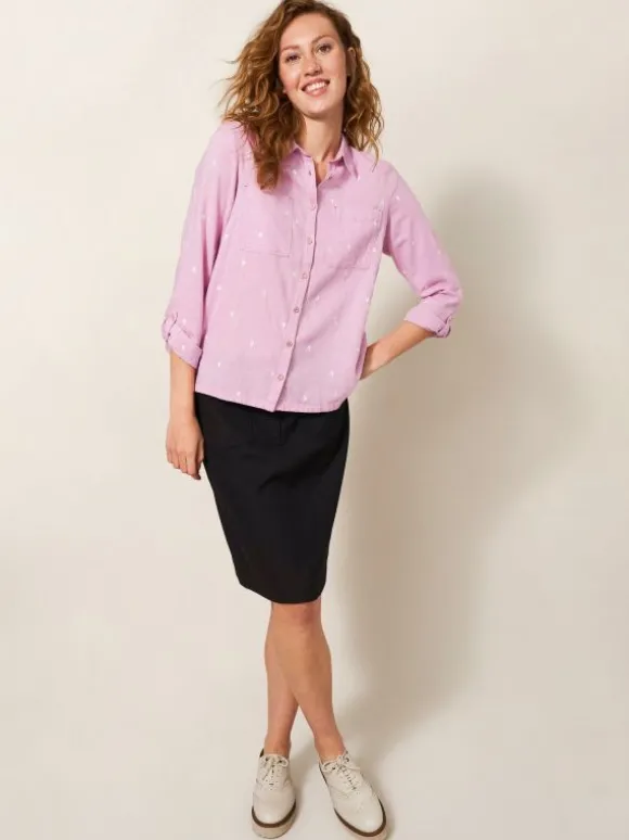 Sophie Organic Cotton Shirt in PINK MULTI