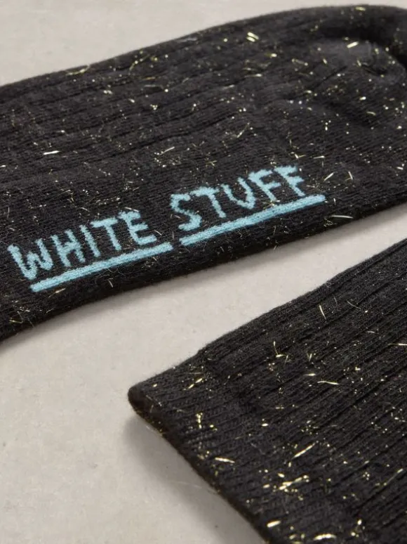 Sparkle Ankle Socks in BLACK MULTI