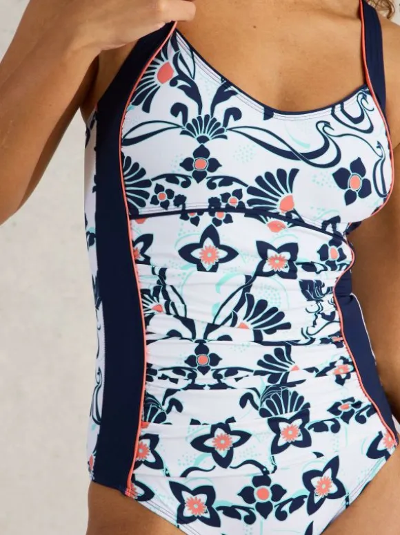 Splash Control Swimsuit in IVORY PRINT