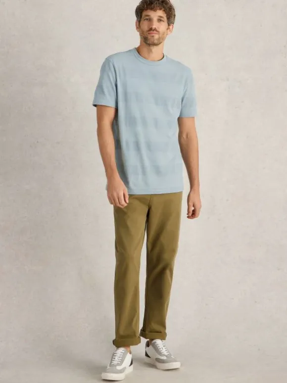 Stirling Textured Tee in LIGHT BLUE