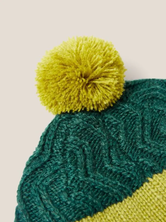 Stripe Hat in GREEN MULTI