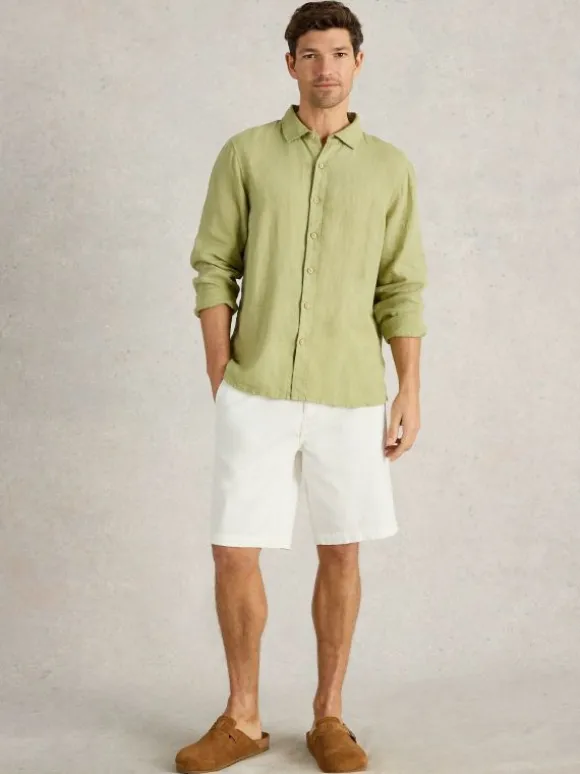 Sutton Organic Chino Short in BRILLIANT WHITE