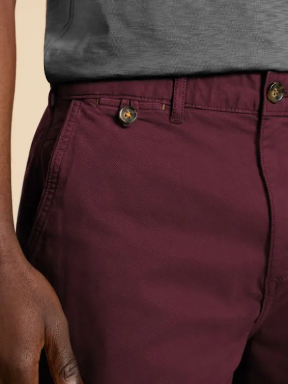 Sutton Organic Chino Short in DK PLUM