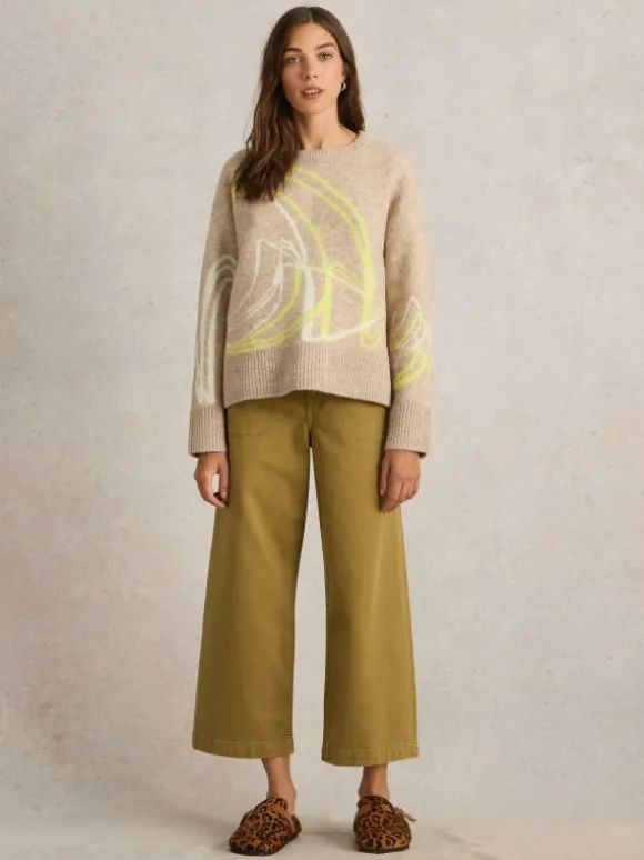 SWIRL JUMPER in NATURAL MULTI