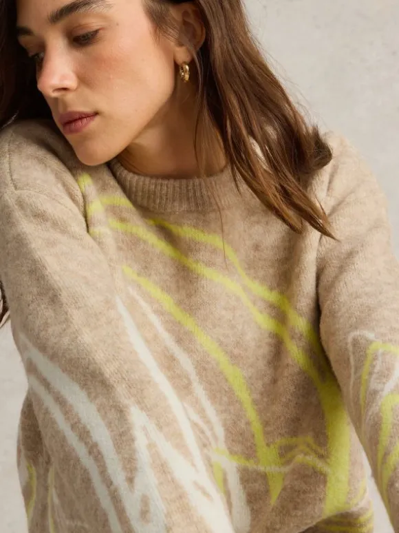 SWIRL JUMPER in NATURAL MULTI