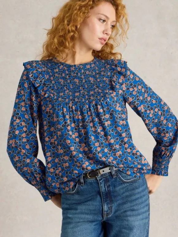 Sylvie Top in BLUE PRINT