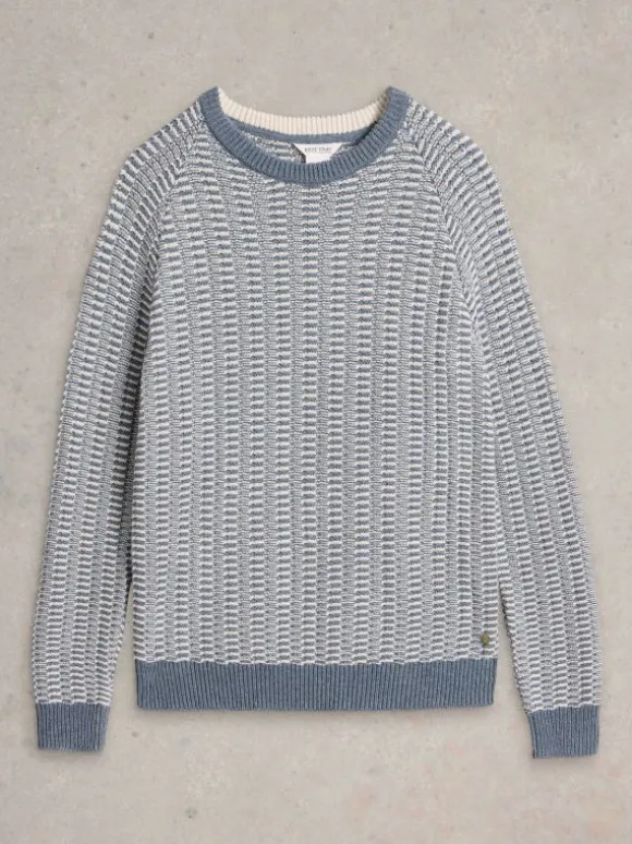 textured_crew_neck_jumper_3.webp Textured Crew Neck Jumper in BLUE MULTI