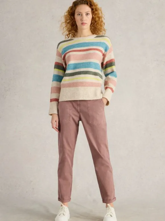 Twister Full Length Chino Trouser in DUSTY PINK