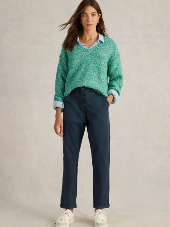 Twister Full Length Chino Trouser in DARK NAVY