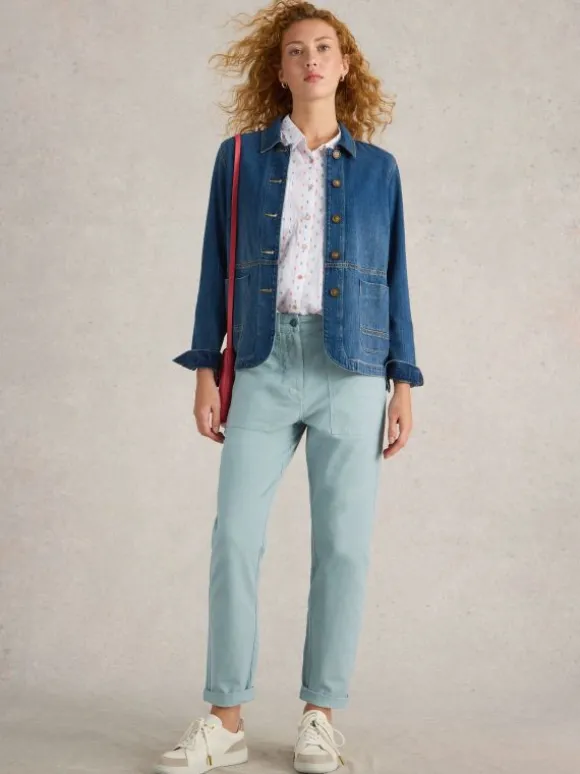 Twister Full Length Chino Trouser in LIGHT BLUE