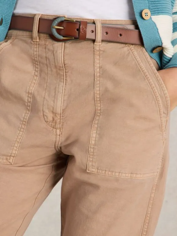 Twister Full Length Chino Trouser in LIGHT NATURAL