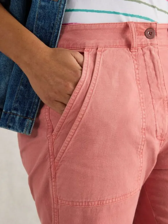 Twister Full Length Chino Trouser in MID RED