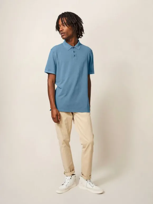 Utility Polo in CHAMBRAY BLUE